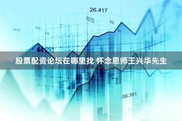 股票配资论坛在哪里找 怀念恩师王兴华先生