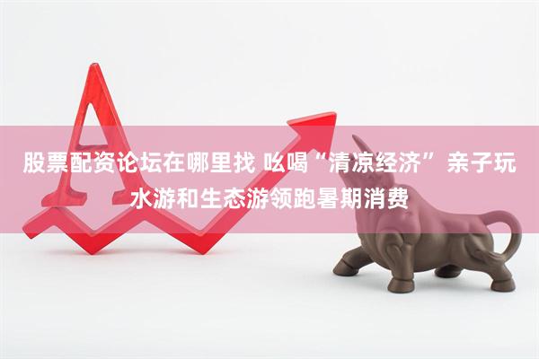 股票配资论坛在哪里找 吆喝“清凉经济” 亲子玩水游和生态游领跑暑期消费