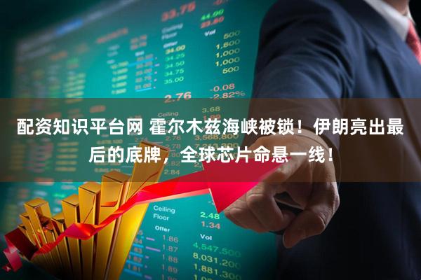 配资知识平台网 霍尔木兹海峡被锁！伊朗亮出最后的底牌，全球芯片命悬一线！